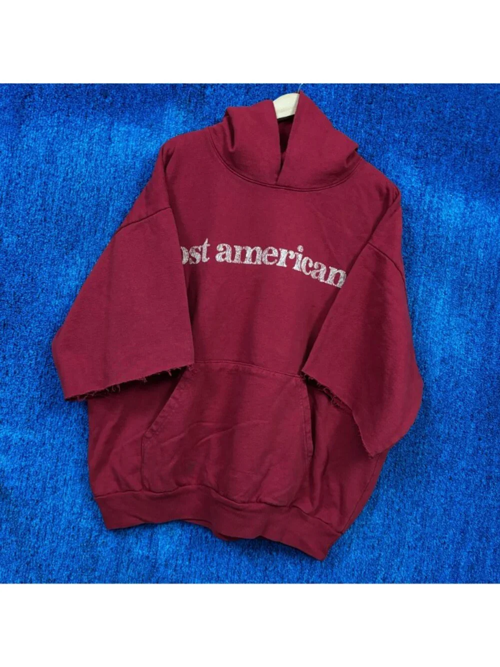 American Eagle Red Oversized Hoodie Sweatshirt